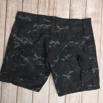 BNWT Kombat Tactical ACU Black Camo Shorts Size XL