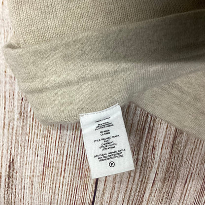 Theory Cream Wool Cashmere Relaxed Track Pants Size S