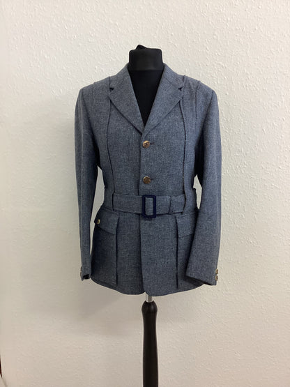 Islay Woollen Mill Blue Tweed Hunting Jacket - Pure New Wool - 42 inch chest