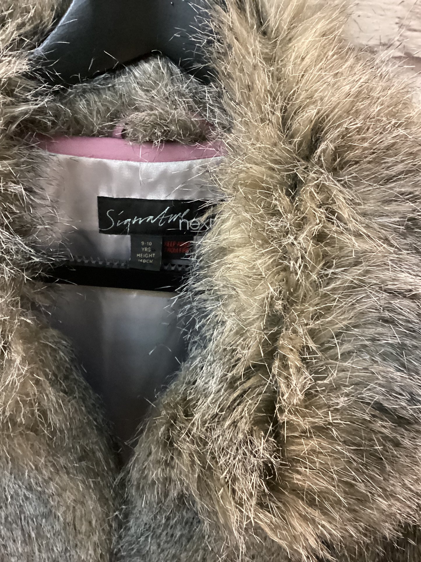 Next Signature Faux Fur Jacket Size 9-10