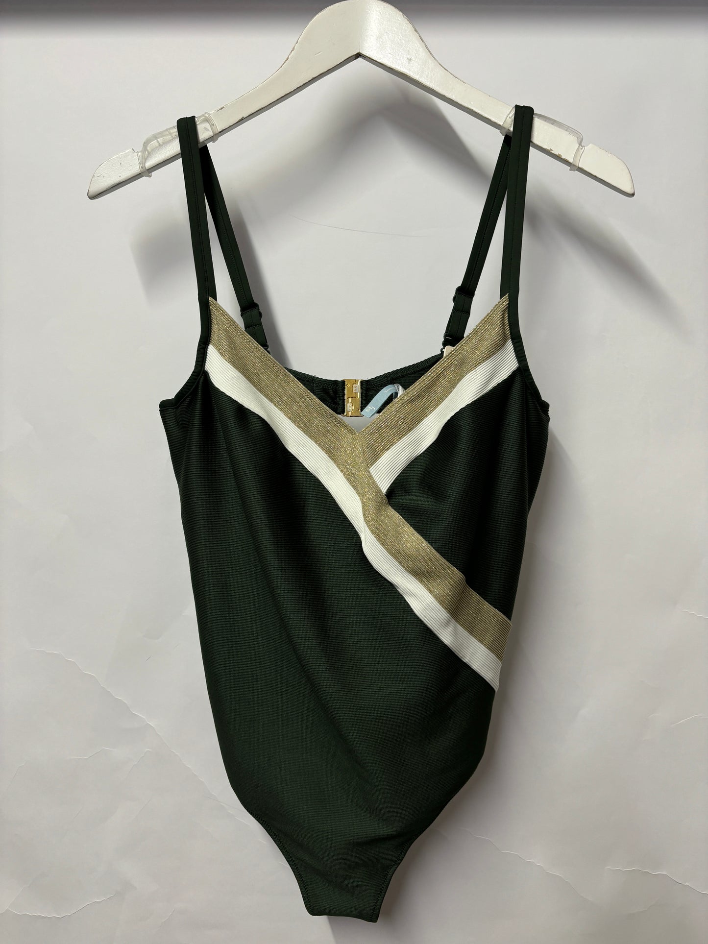 Marie Jo Green and Gold Swimsuit 10 BNWT