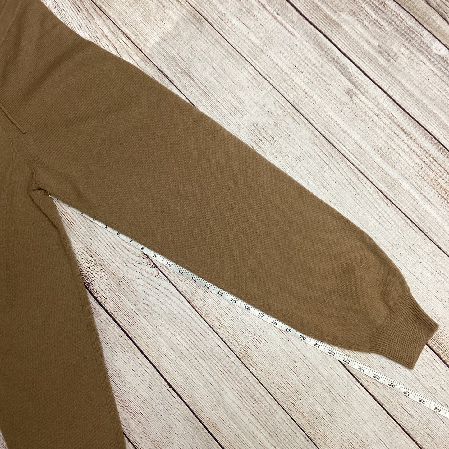 Theory Brown Wool Cashmere Relaxed Track Pants Size S