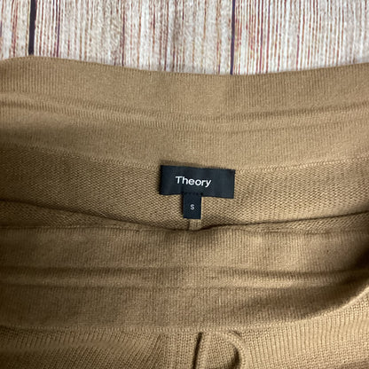 Theory Brown Wool Cashmere Relaxed Track Pants Size S