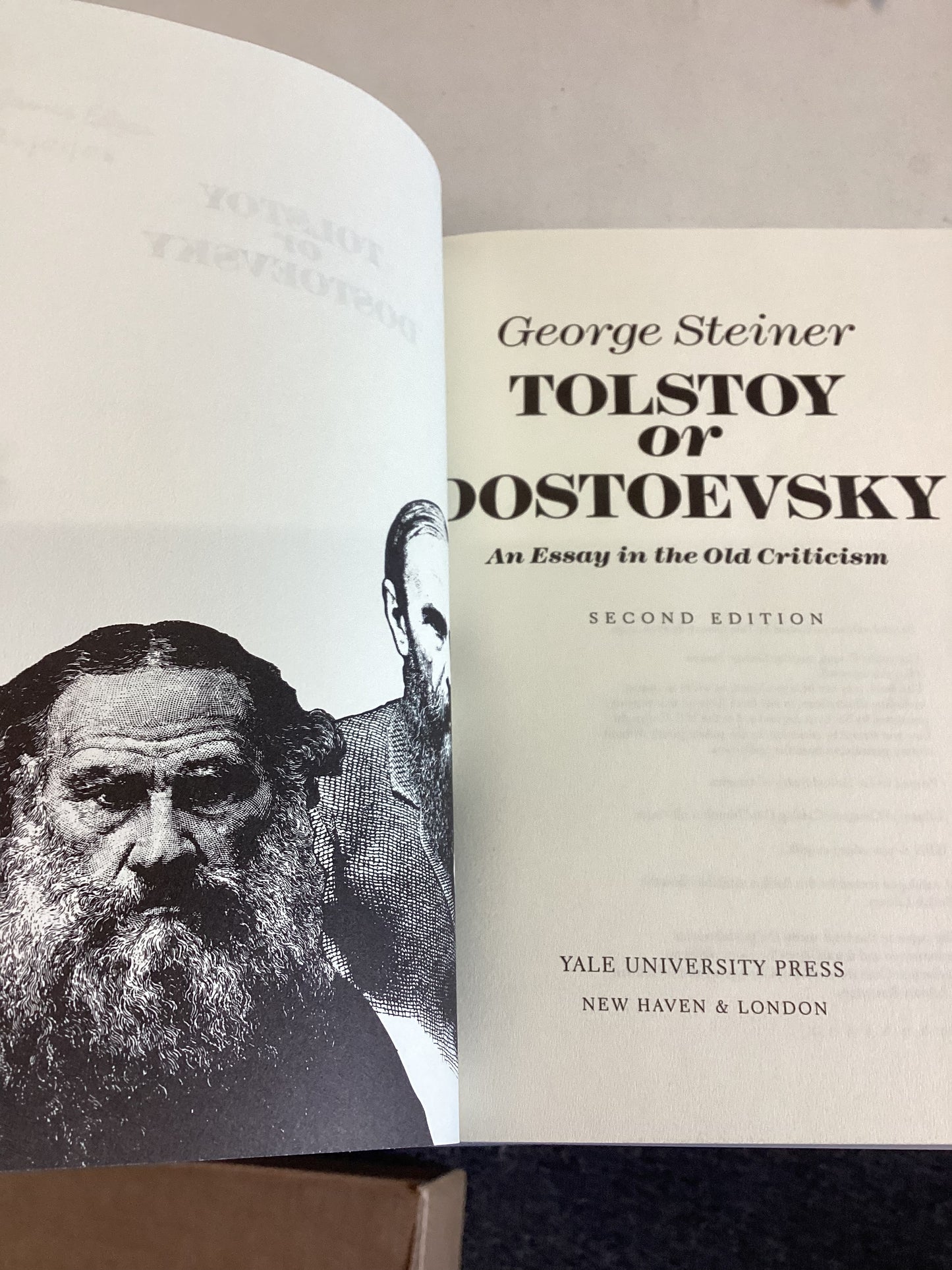 Tolstoy or Dostoevsky George Steiner