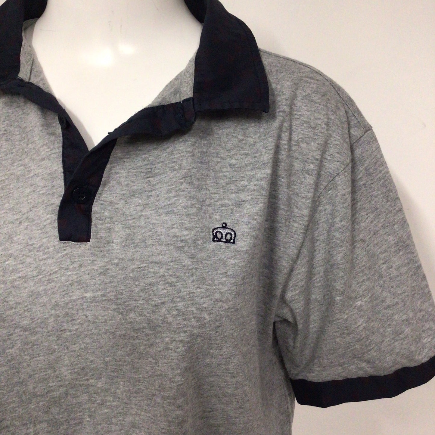 Merc London Arundel Grey 100% Cotton Polo Shirt Size XL