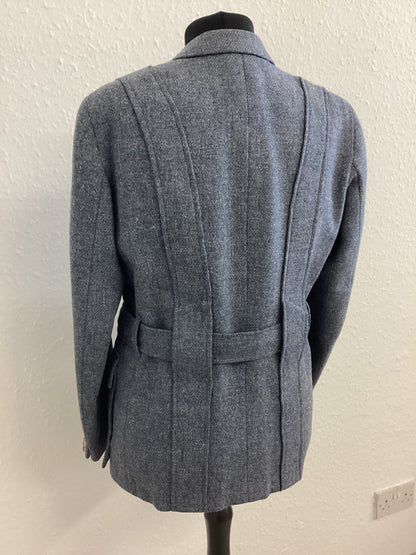Islay Woollen Mill Blue Tweed Hunting Jacket - Pure New Wool - 42 inch chest