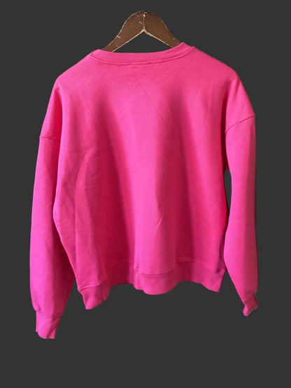 Mint Velvet Pink Zip Shoulder Sweatshirt Size L