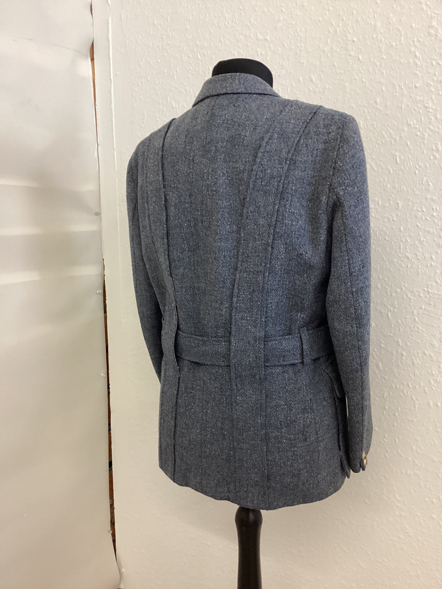Islay Woollen Mill Blue Tweed Hunting Jacket - Pure New Wool - 42 inch chest
