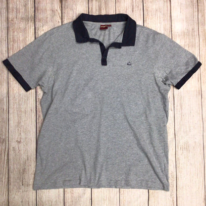 Merc London Arundel Grey 100% Cotton Polo Shirt Size XL