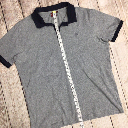 Merc London Arundel Grey 100% Cotton Polo Shirt Size XL