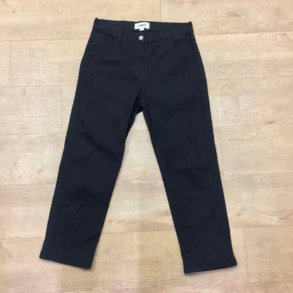 YMC Black Paisley Patterned Jeans Trousers Size XS