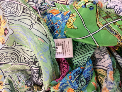 INOA Green Patterned Silk Maxi Dress Size 10