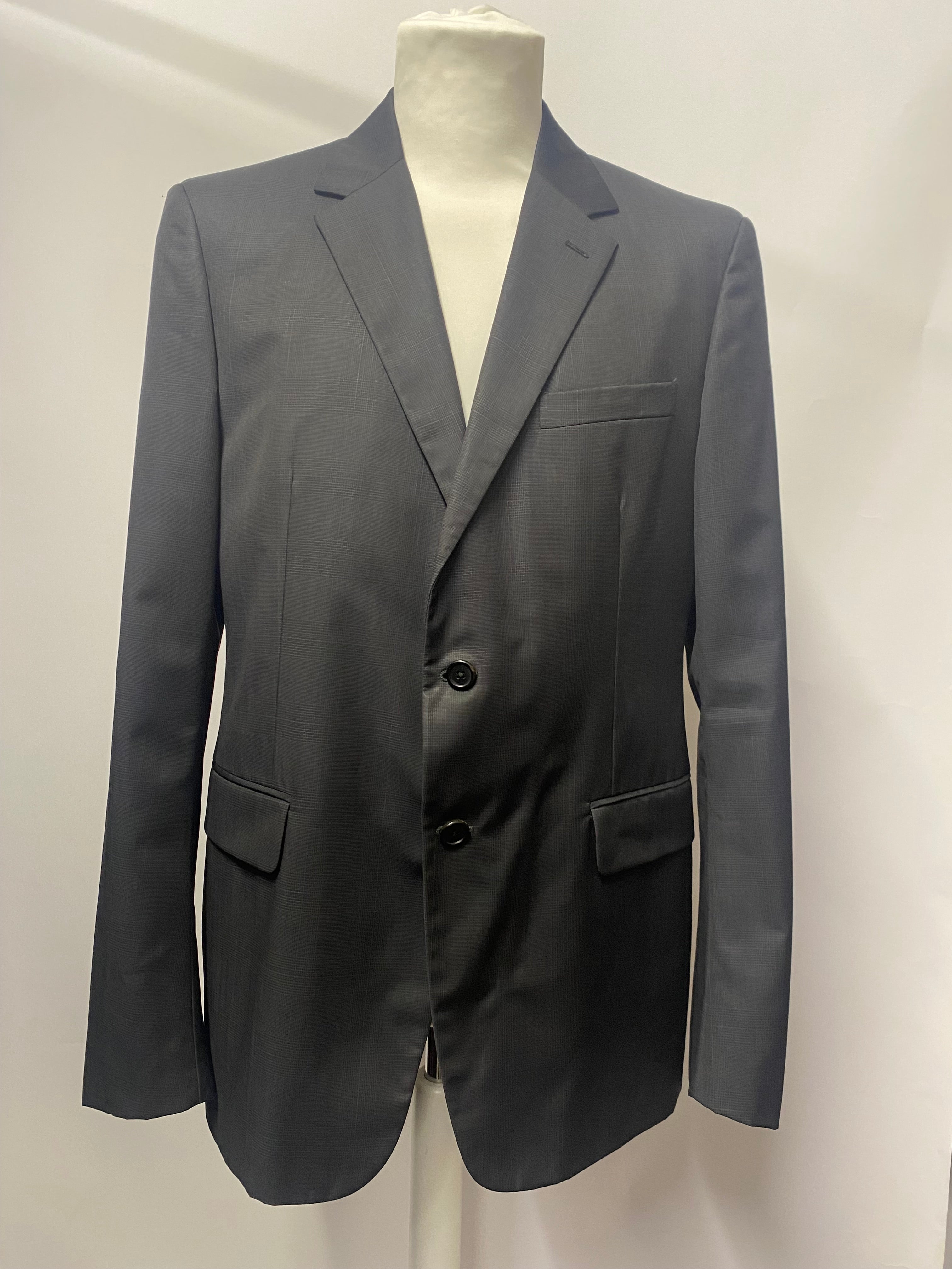 Prada Black Check Men's Suit Jacket 54R – Shop for Shelter