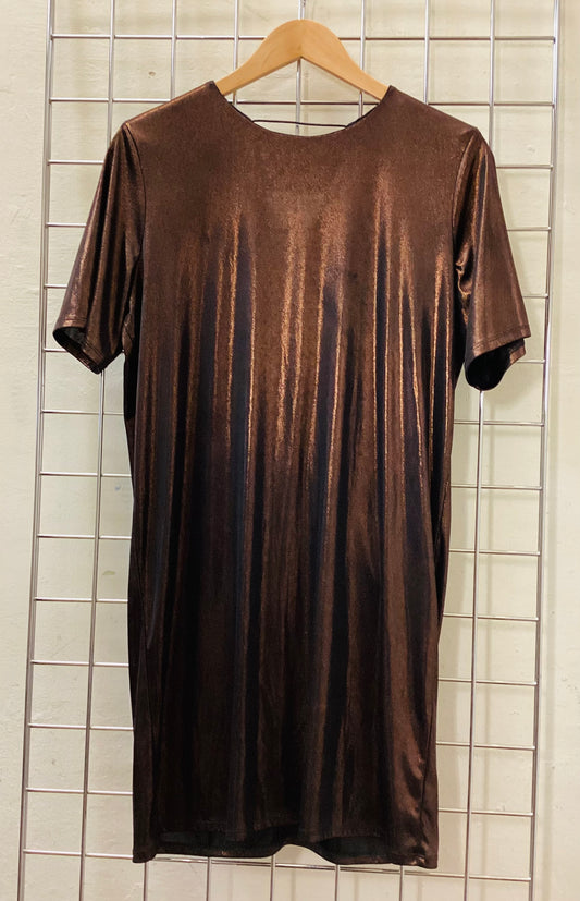 BNWT Warehouse Bronze Mini Dress size 10