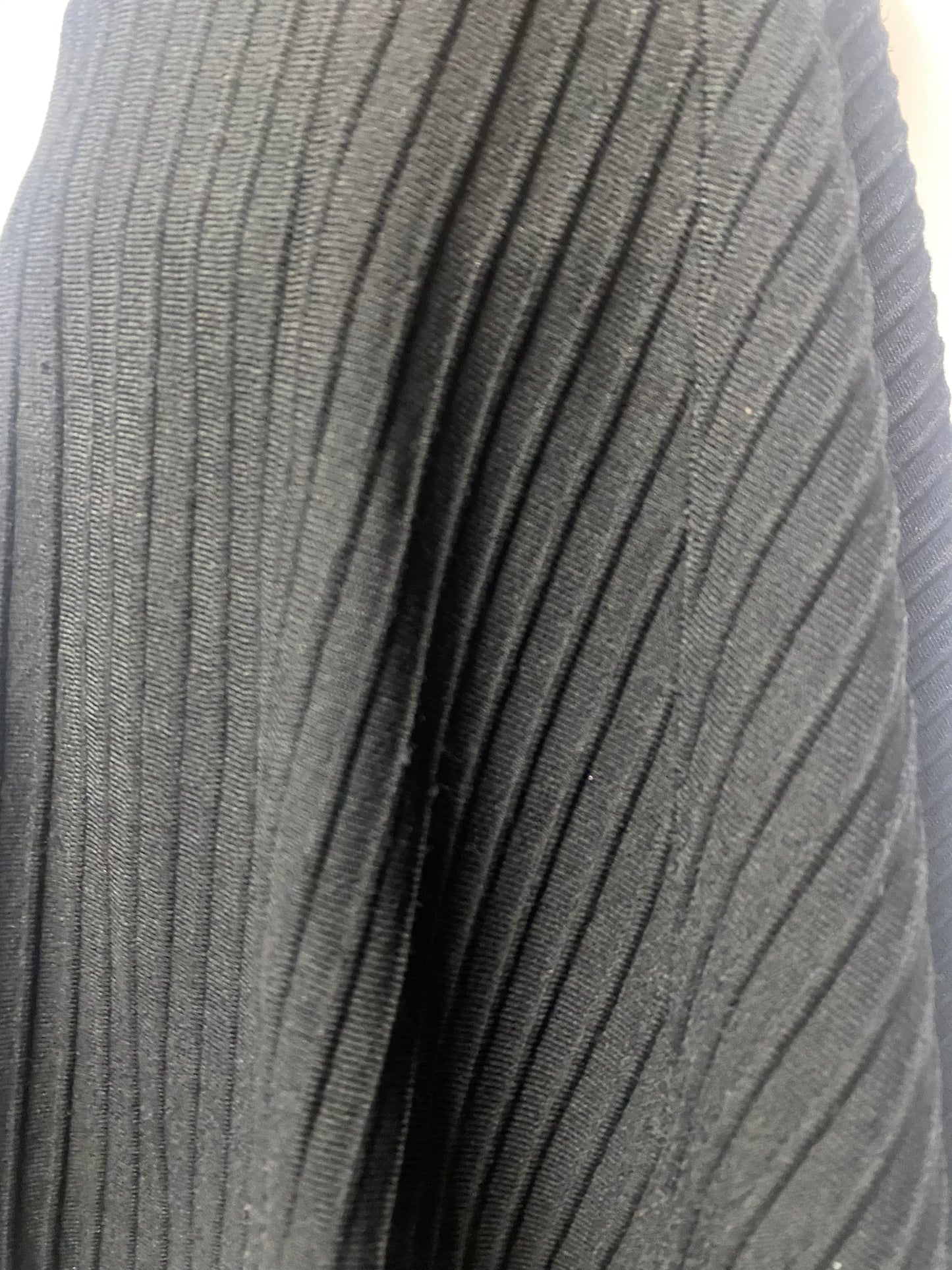 Sandro Black Stretch Ribbed A-line Skirt Medium