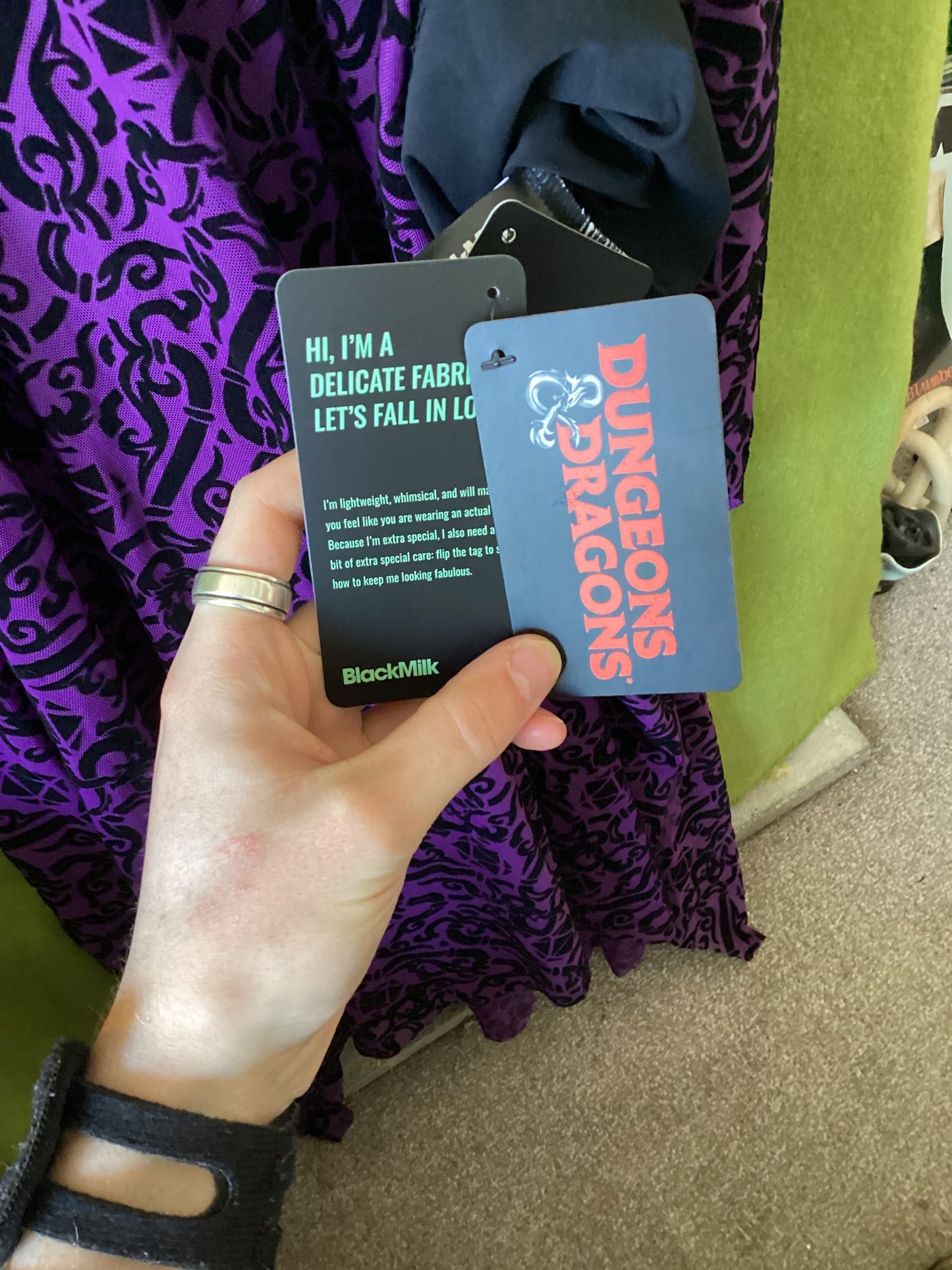 BlackMilk Purple Dungeons and Dragons Dress Size M