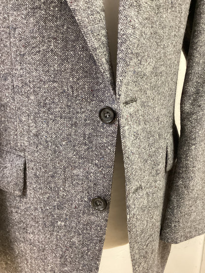 Donegal Tweed John Molloy Blue with white fleck Lightweight Jacket, 40” Chest