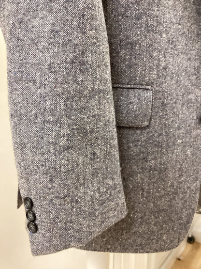 Donegal Tweed John Molloy Blue with white fleck Lightweight Jacket, 40” Chest