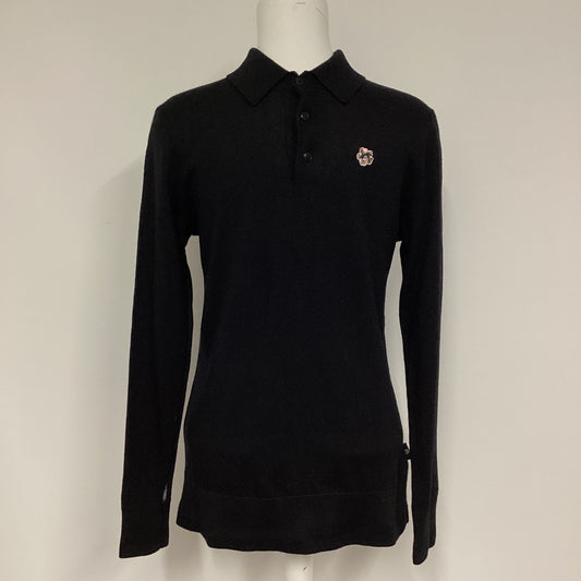 Ted Baker Black 100% Wool Long Sleeve Top Size M (3 on label)