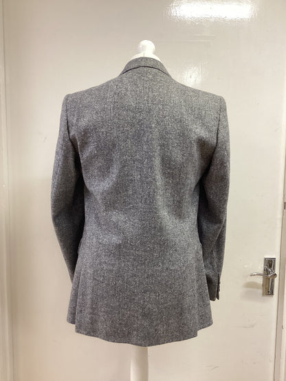 Donegal Tweed John Molloy Blue with white fleck Lightweight Jacket, 40” Chest