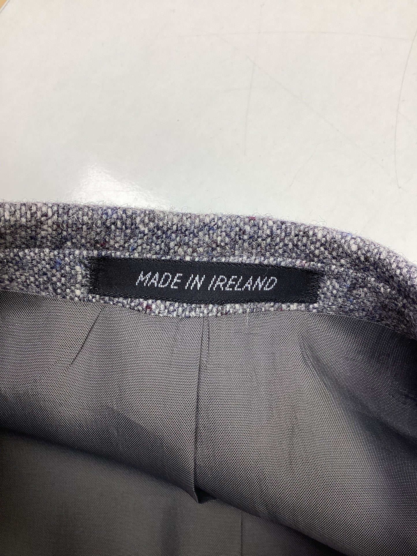 Donegal Tweed John Molloy Blue with white fleck Lightweight Jacket, 40” Chest