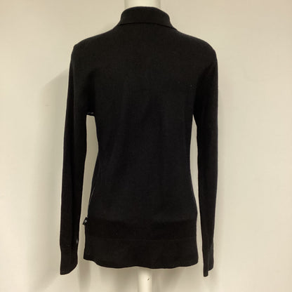 Ted Baker Black 100% Wool Long Sleeve Top Size M (3 on label)