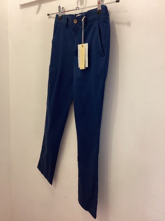 BNWT John Lewis Heirloom Collection Blue 100% Cotton Sateen Trousers Age 8 Years