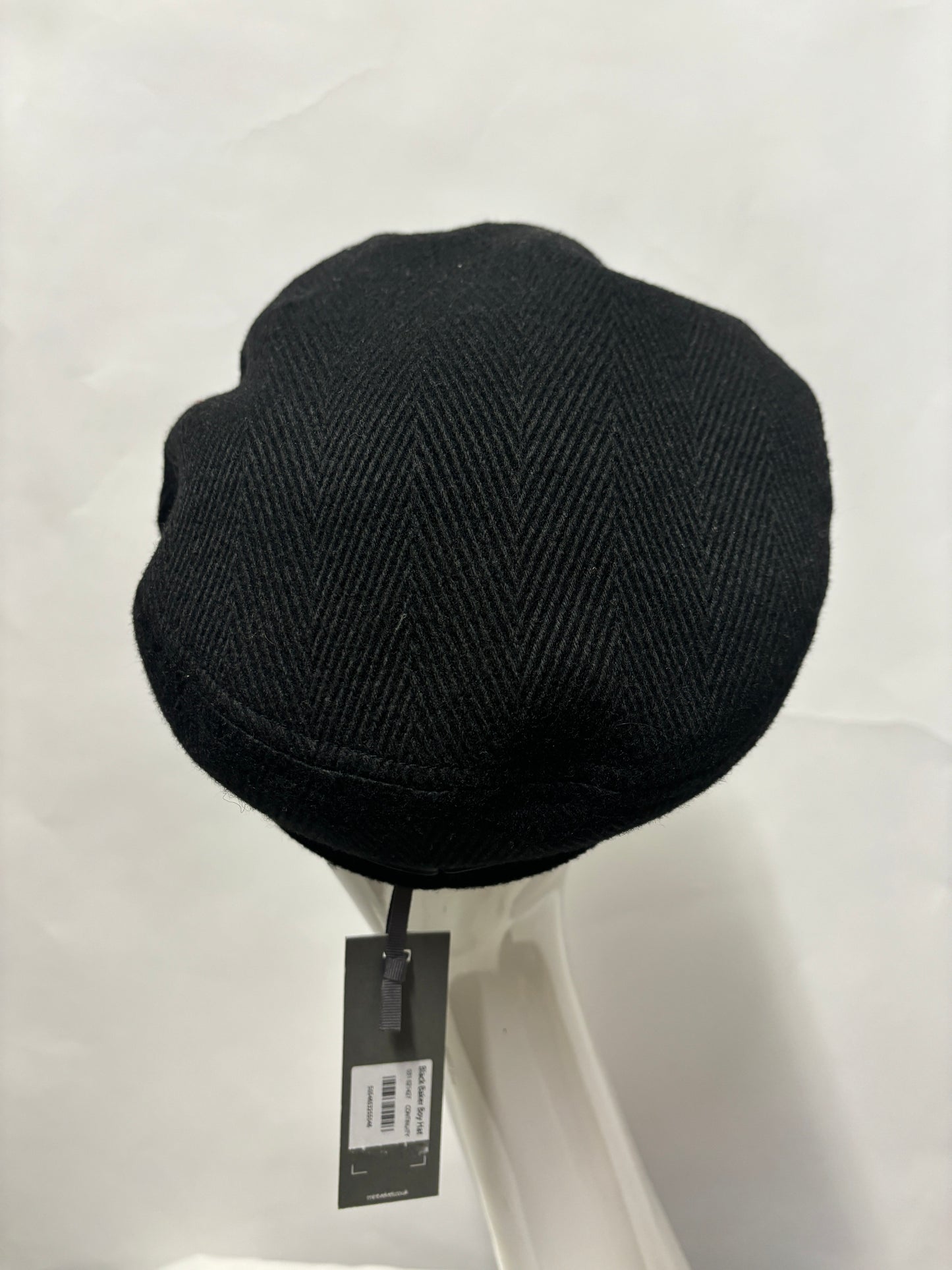 Mint Velvet Black Baker Boy Cap BNWT