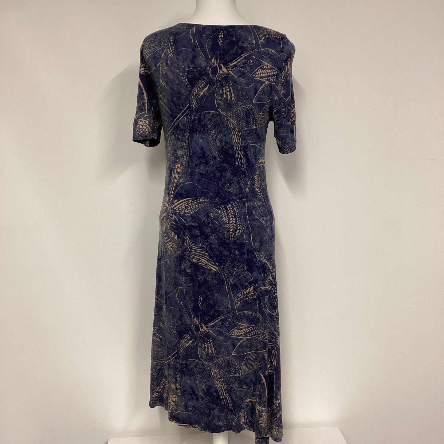 Ralph Lauren Blue Floral Midi Summer Dress Size M