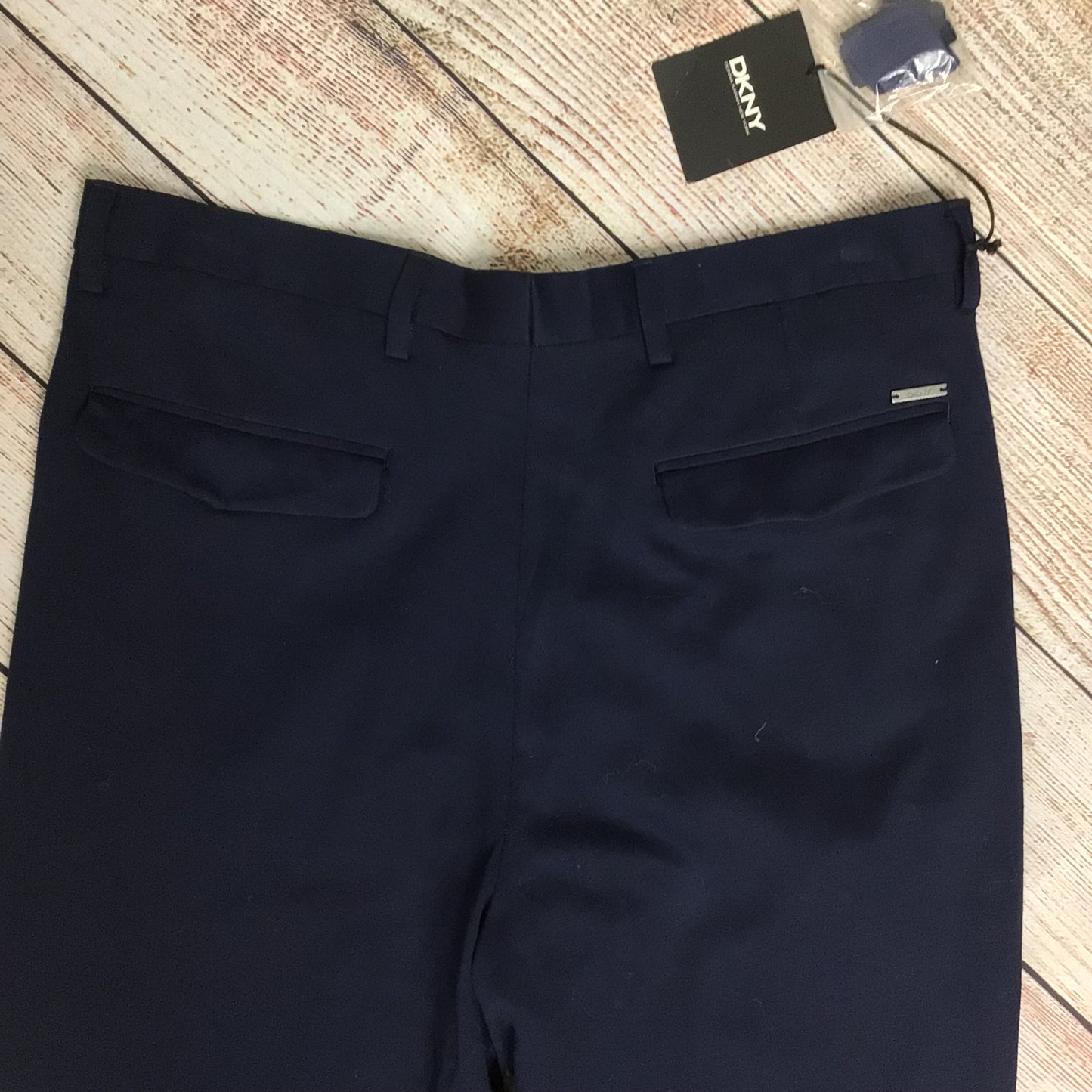 BNWT DKNY Rich Blue Relax Drop Crotch Trousers Size 30R
