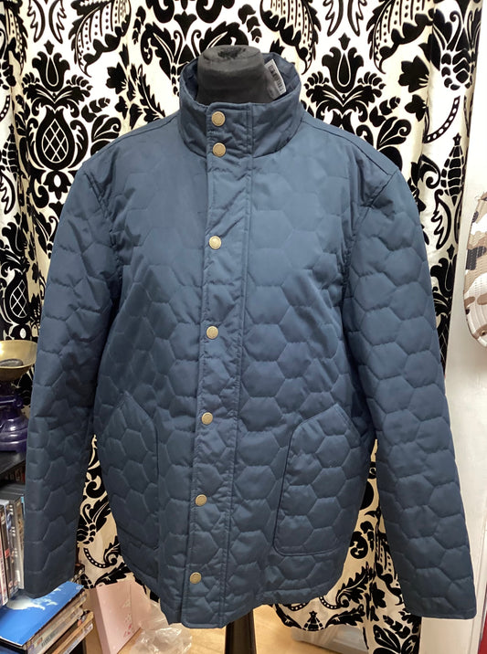 Lincoln Large Men’s Quilted Navy Blue Coat