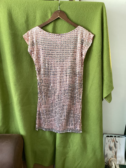 Aftershock London Pink Beaded Party Dress Size S