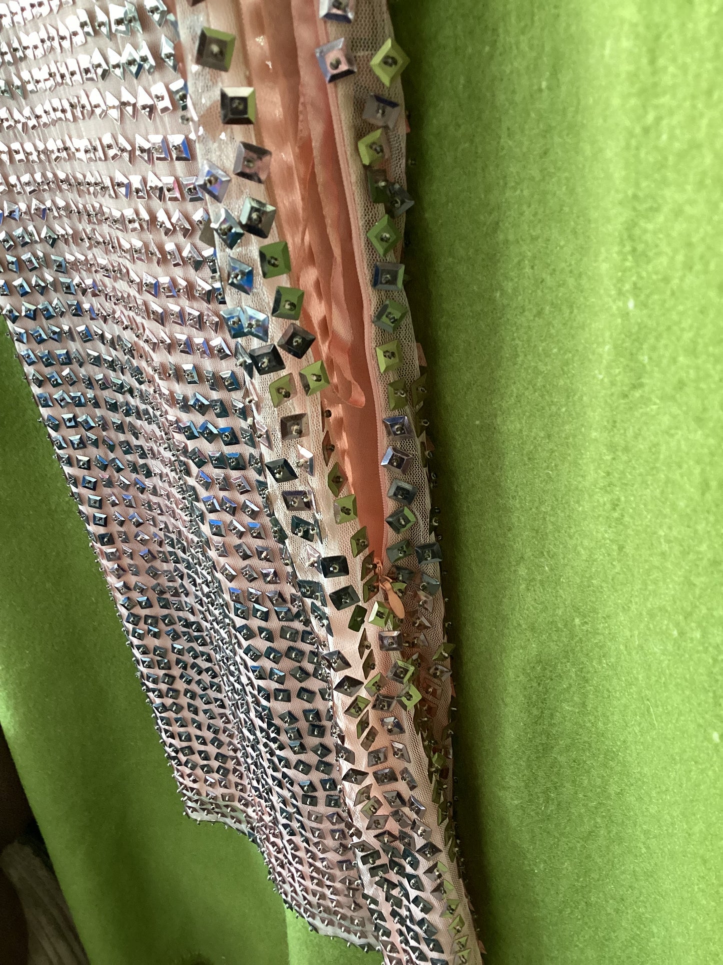 Aftershock London Pink Beaded Party Dress Size S