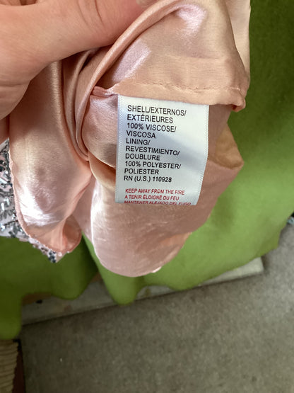 Aftershock London Pink Beaded Party Dress Size S