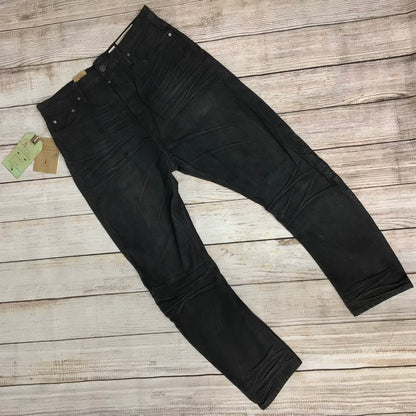 BNWT AllSaints Spitalfields Black 100% Cotton Split Bow Fit Jeans SizeW32
