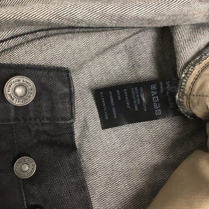 BNWT AllSaints Spitalfields Black 100% Cotton Split Bow Fit Jeans SizeW32
