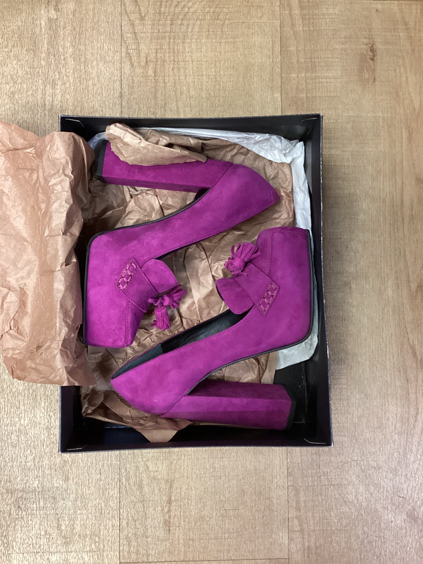 Kurt Geiger Purple Leather Heels Size 6