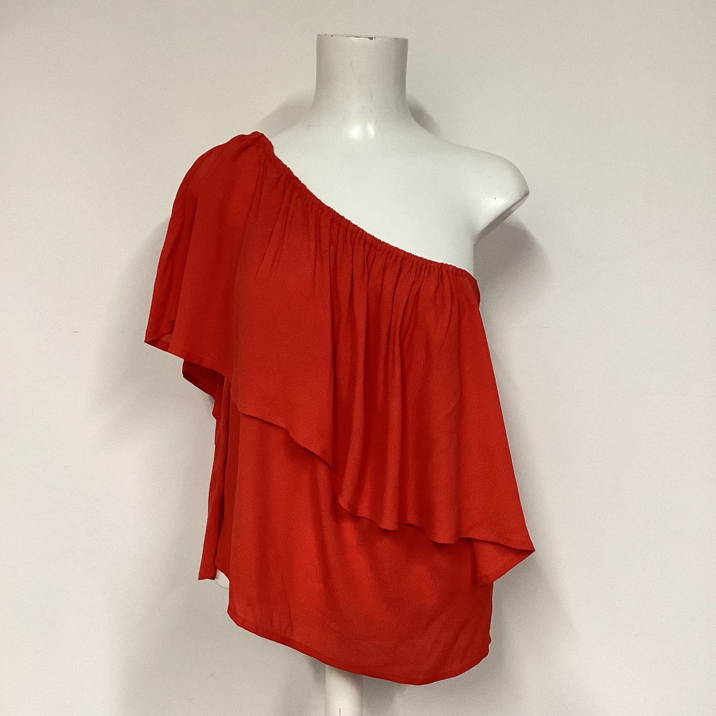 Holding Horses Red One Shoulder Top Size XS