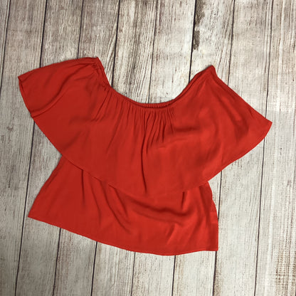 Holding Horses Red One Shoulder Top Size XS