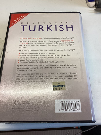 Colloquial Turkish The Complete Course For Beginners Book and Cds and Cassettes