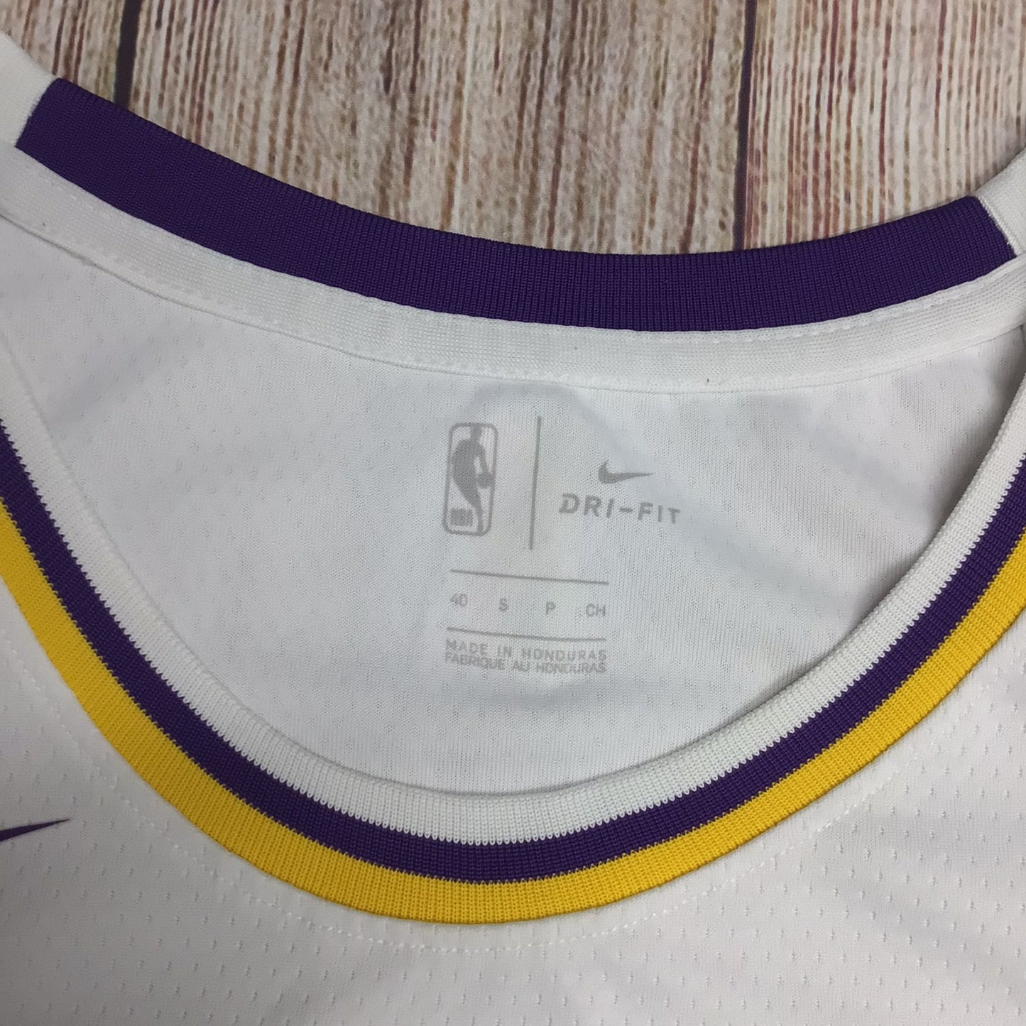 Nike LeBron James #23 Los Angeles LA Lakers Swingman White NBA DriFit Top Size S