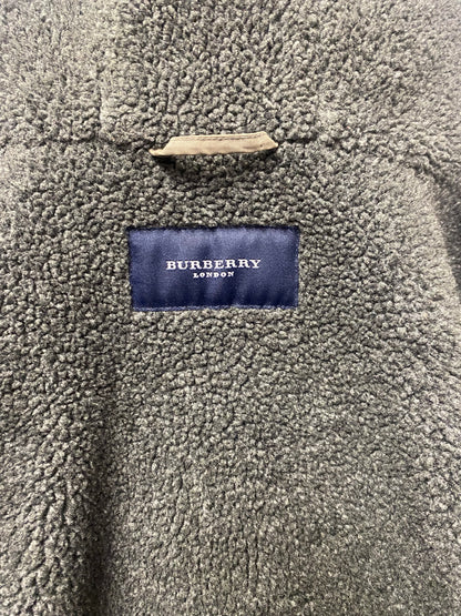 Burberry Grey Parker Style Bomber Coat Large