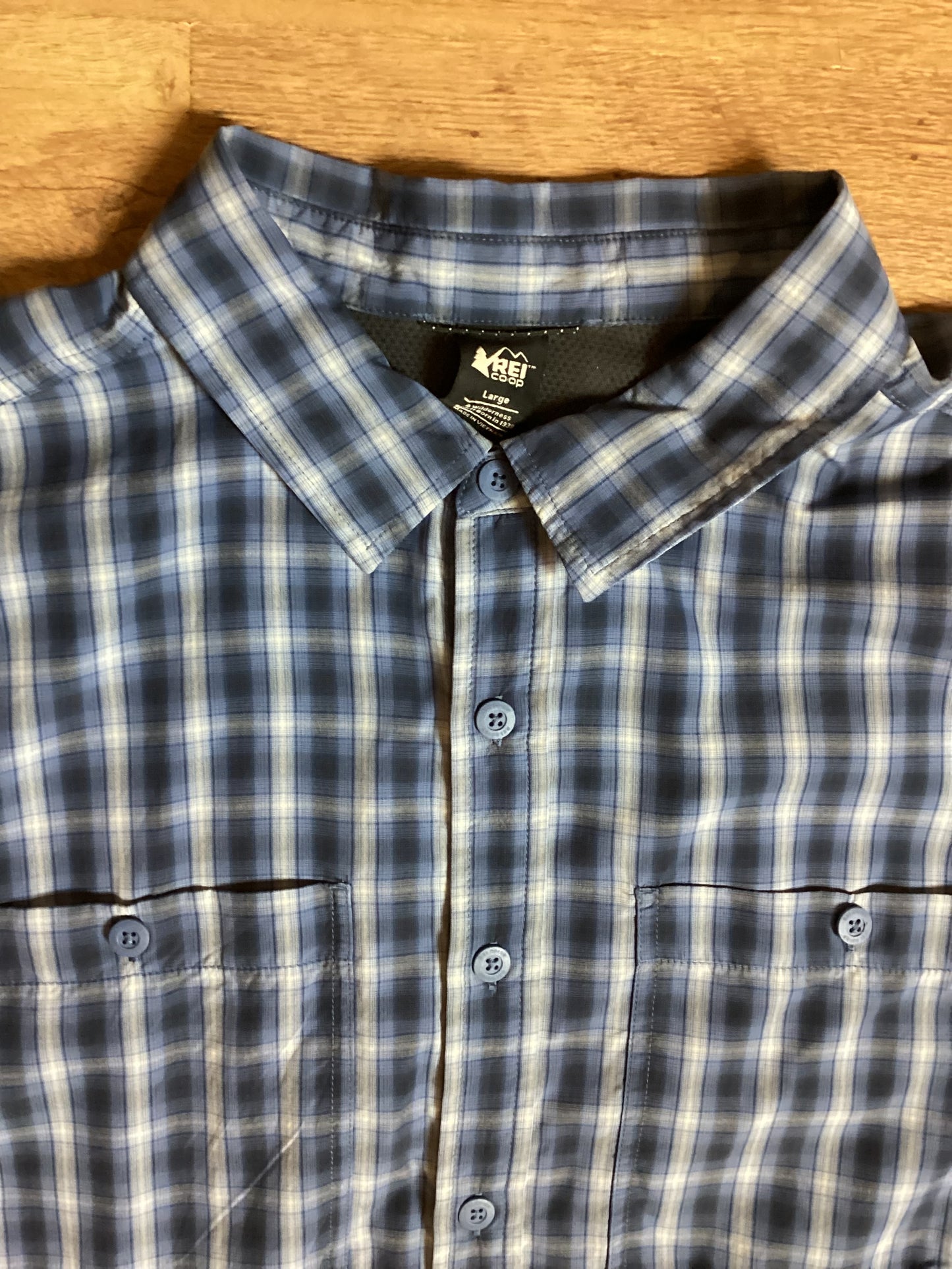 REI Co-op Blue Shirt Size L