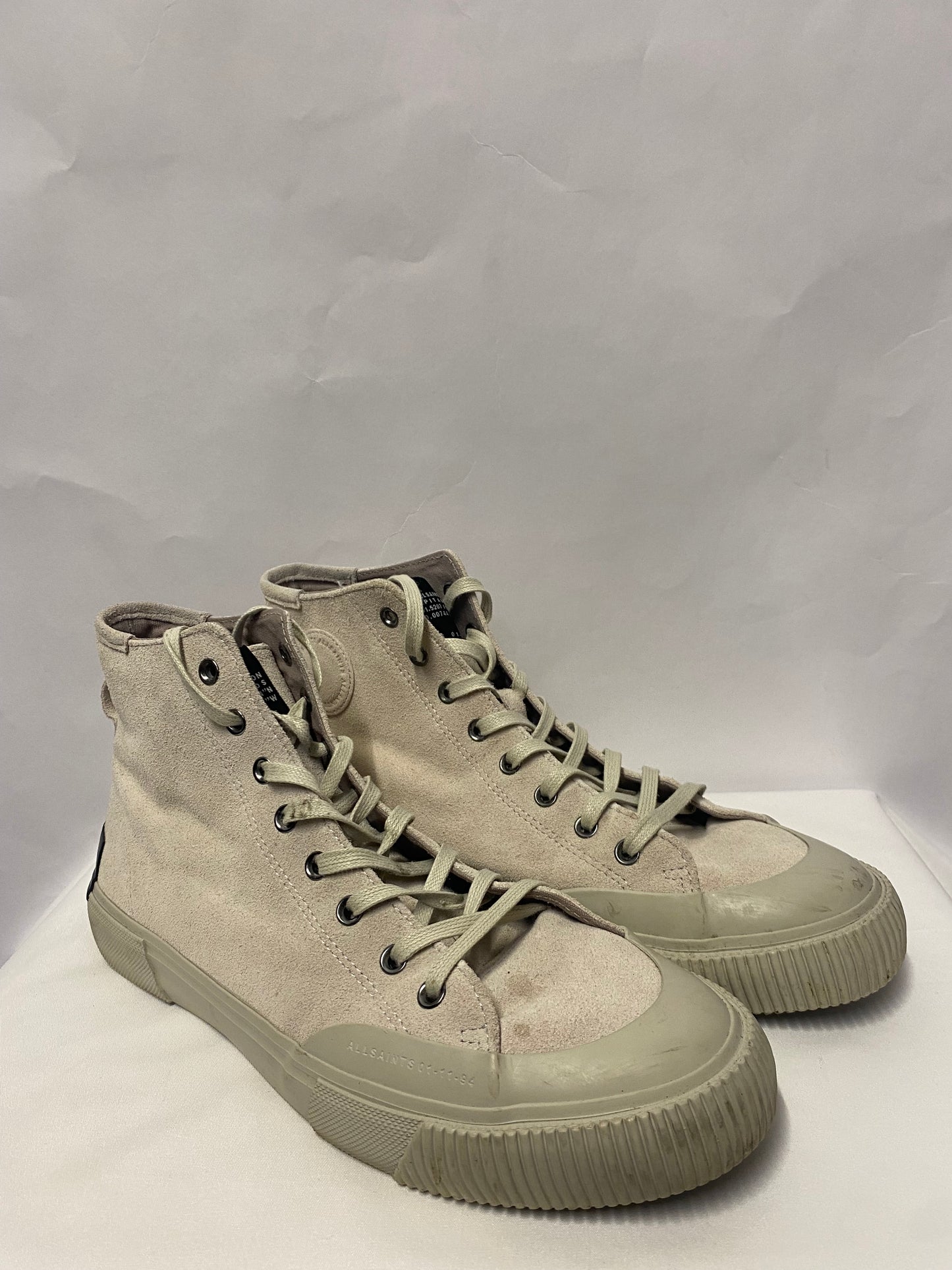 All Saints Demont Suede Hi-Top Trainers 9/43