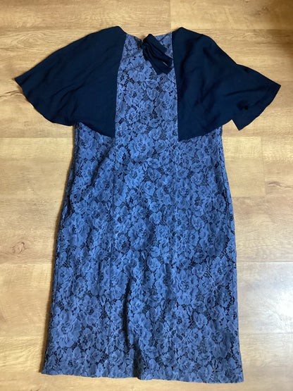 Avoca Anthology Blue Lace Dress Size 3 (12)