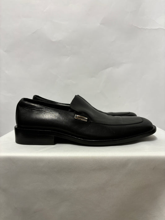 Gucci Black Leather Loafers 7 E