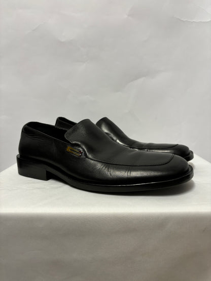 Gucci Black Leather Loafers 7 E