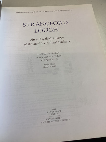 Strangford Lough An Archaeological Survey of The Maritime Cultural Landscape