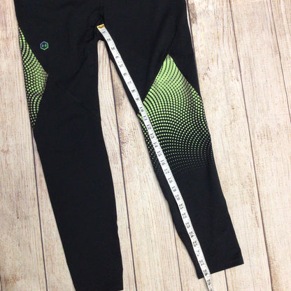 Under Armour Heatgear Black & Green Leggings Size XL