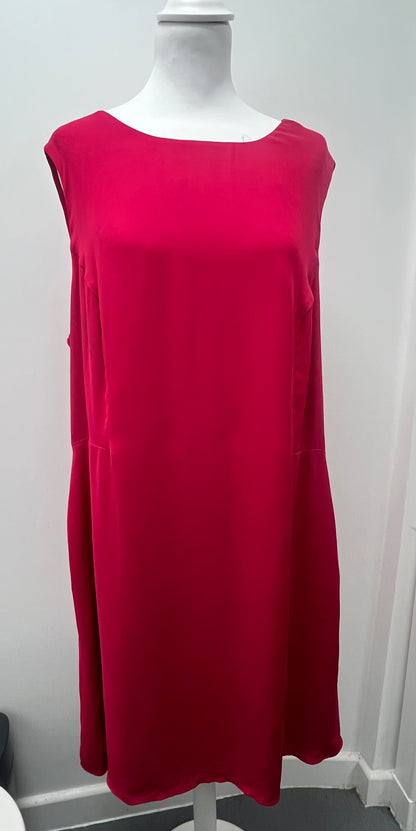 Phase Eight Pink Midi Dress Size 18 BNWT